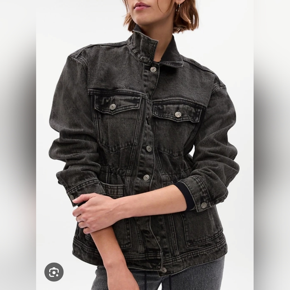 NWT GAP Charcoal Denim Jacket